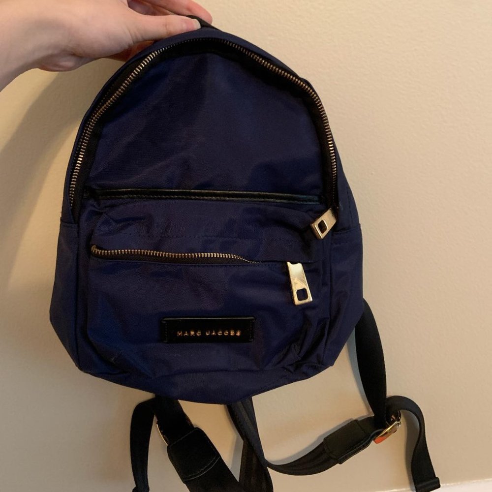 Marc Jacobs Navy Blue Mini Backpack